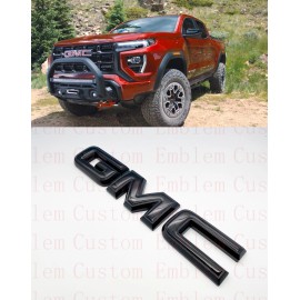 Auto Front GMC Gloss Black OVERLAY Emblem Badge Fit 2021-2022 GMC Canyon