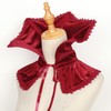 keland Victorian Black Ruffle Collar Retro Gothic Cosplay Costume Accessory,
