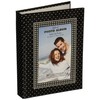 MBI 802035Brag Book with Frame 36 Pocket 4"X6"-Black with White Dots