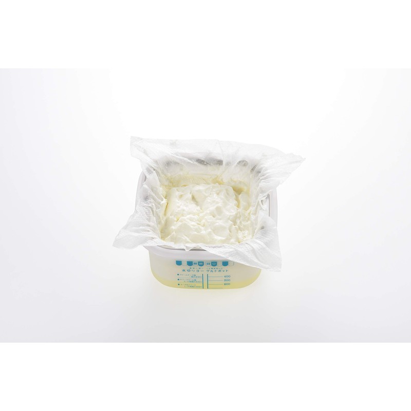 Yoshikawa 918848 Fermented Cafeteria, Drainer Yogurt Pot, Gift Wrapping, Blue,