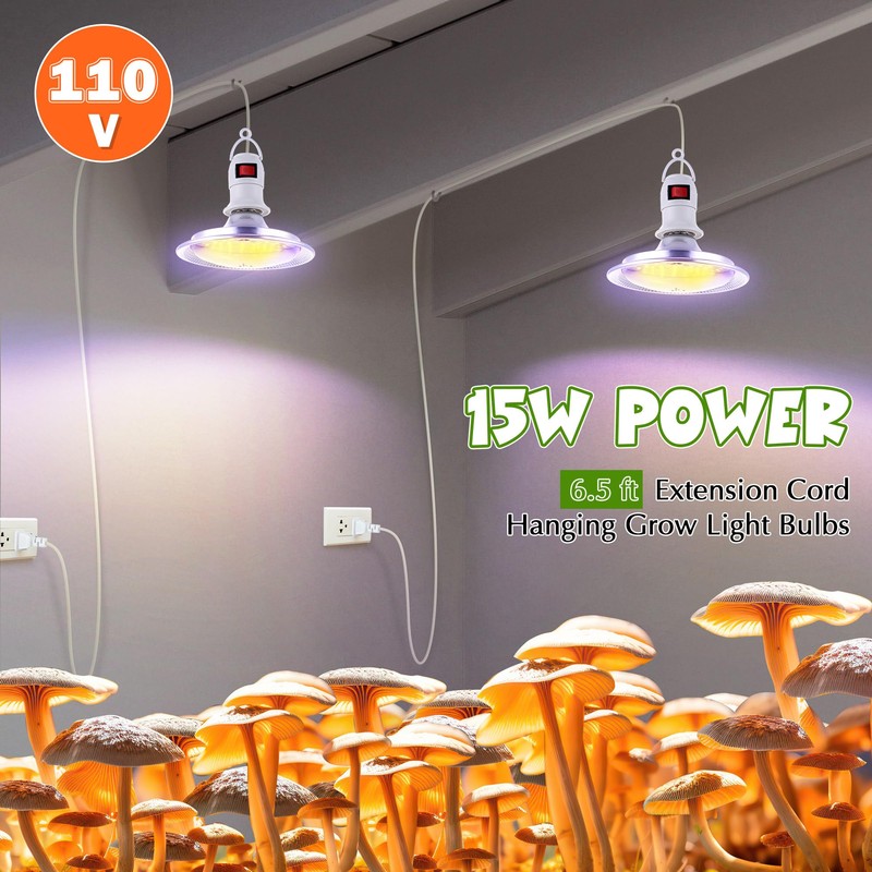 Meonum 1 Pack LED Growing Lights for Mushroom Unique Spectrum