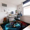Lacut Game Area Rug Teen Boys Carpet, 3D Gaming Rugs