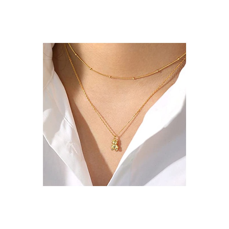 Gulamu Jewelry Women's Necklace, Bear, Teddy Bear, Bear, Gift, Girlfriend,