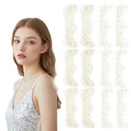 12 Piezas Tatuajes Temporales de Pecas con Glitter, Pegatinas de Pecas Falsas Resistentes al Agua para Mujeres y Niñas, Maquillaje de Pecas Doradas pa