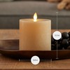 Luminara Seaglass Rechargeable Flameless LED Candle, Fog 3.8" x 5.3",