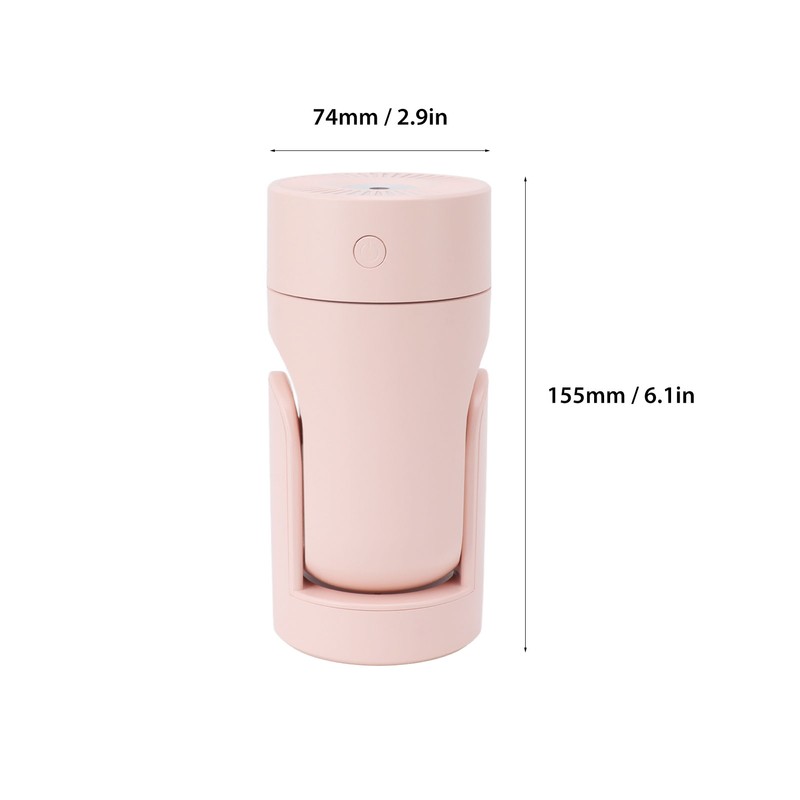 Portable Mini Humidifier USB Automatic Rotating Super Quiet Small Desktop