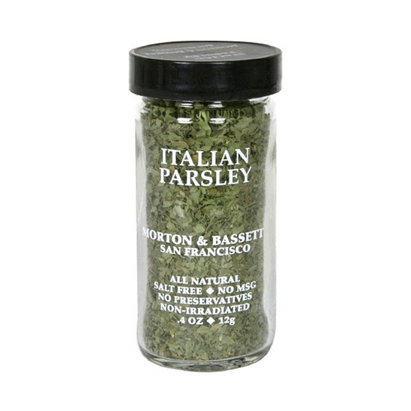 Morton & Bassett Italian Parsley, .4-Ounce Jars (Pack of 3)