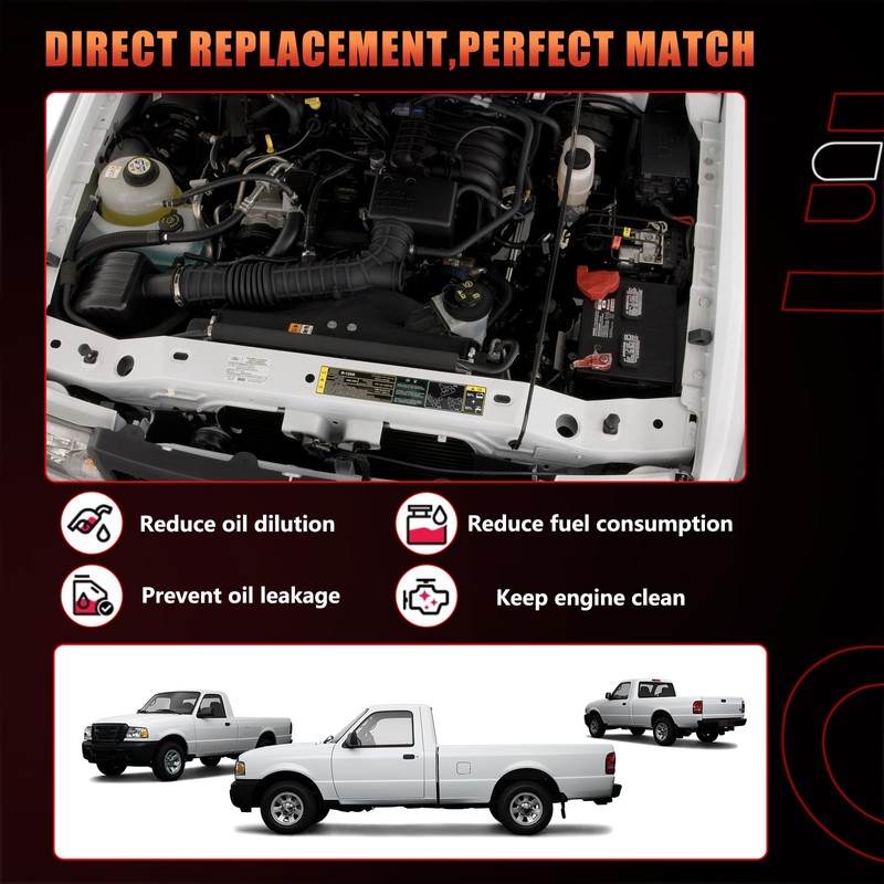 Engine Radiator Coolant Reservoir Tank W/Cap Compatible With Ford Mazda