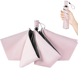 Parasol, Folding Umbrella 【2025 Latest 310T High-Density Fabric, UV Cut 100% Blocking, Super Lightweight, Strong Wind-Resistant Bones】Suitable for Both Sunny and Rainy Days, Summer Shield "UV