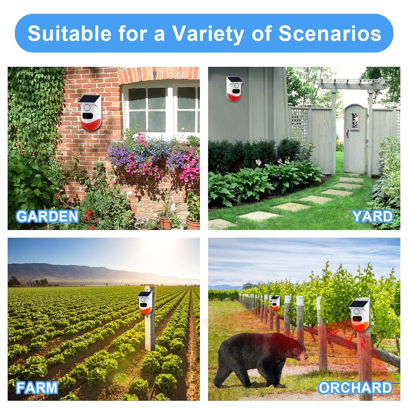ChunHee Solar Motion Senor Alarm Outdoor Motion Detector Alarm 2