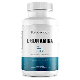 L-glutamina en Cápsulas 500mg (200 Cápsulas)