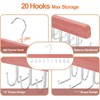 TOPIA HANGER Cedar 2 in 1 Belt Tie Hanger for