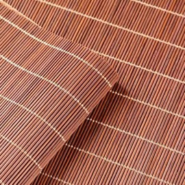 2PCS Placemat Dining Table Placemat, Heat-Resistant Place Mat Stain Resistant Anti-Skid Washable Bamboo Table Mat Placemat Kitchen Table mat (Dark Brown)