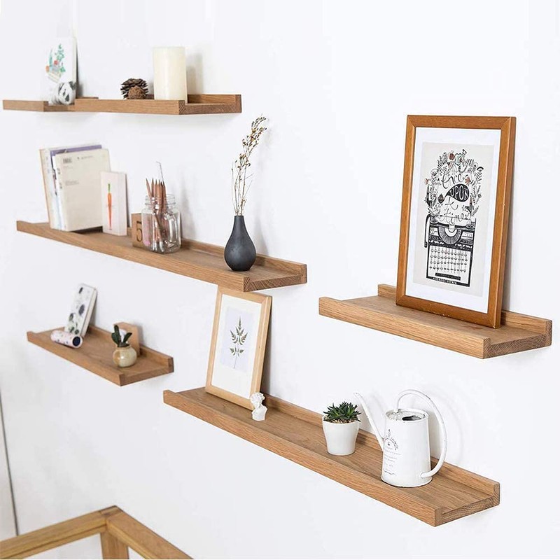 6PCS Premium Concealed Floating Shelf Brackets, Heavy Duty Invisible Supports