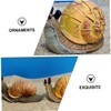 Gogogmee Snail Resin Crafts Vivid Snail Ornament Figurine Adornment Household