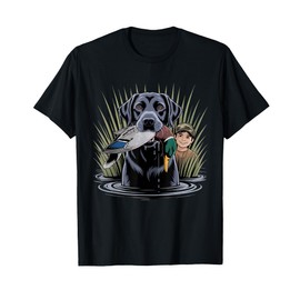 Local Boy Black Lab Marsh Scene Sunset Vintage Country T-Shirt