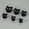 COOEAR Black Cat Ear Gauges, Unique Cartoon Ear Plugs, Stainless