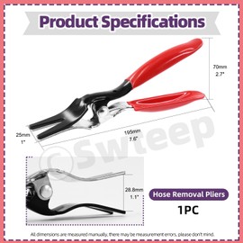 Swpeet 1Pcs Automobile Hose Remover Pliers, Auto Fuel and Vacuum Line Tube Hose Remover Separator Pliers Pipe Repairing Tool Hose Pipe Removal Tool