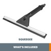 WORX WA4050 Hydroshot Accessory Window Squeegee, Black