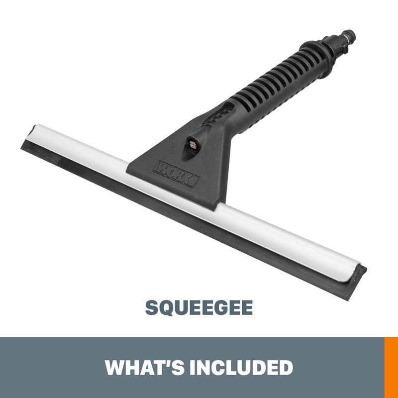 WORX WA4050 Hydroshot Accessory Window Squeegee, Black