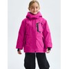 GEMYSE Girl's Waterproof Ski Snow Jacket Fleece Windproof Winter Jacket