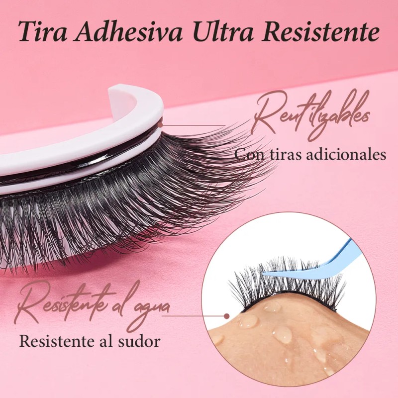 Luminlash Extensiones De Pestañas Pestañas Autoadhesi 02 Look 3d Definido