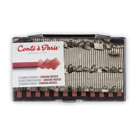 Conté à Paris Sketching Carre Crayons - Sanguine Medics (Pack of 12)