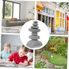 SUPVOX Exquisite Craftsmanship Outdoor Landscape Stone Zen Stacking Stones for