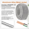 MOOKEERF 14/2 MC Cable with Ground - 75FT Pure Copper