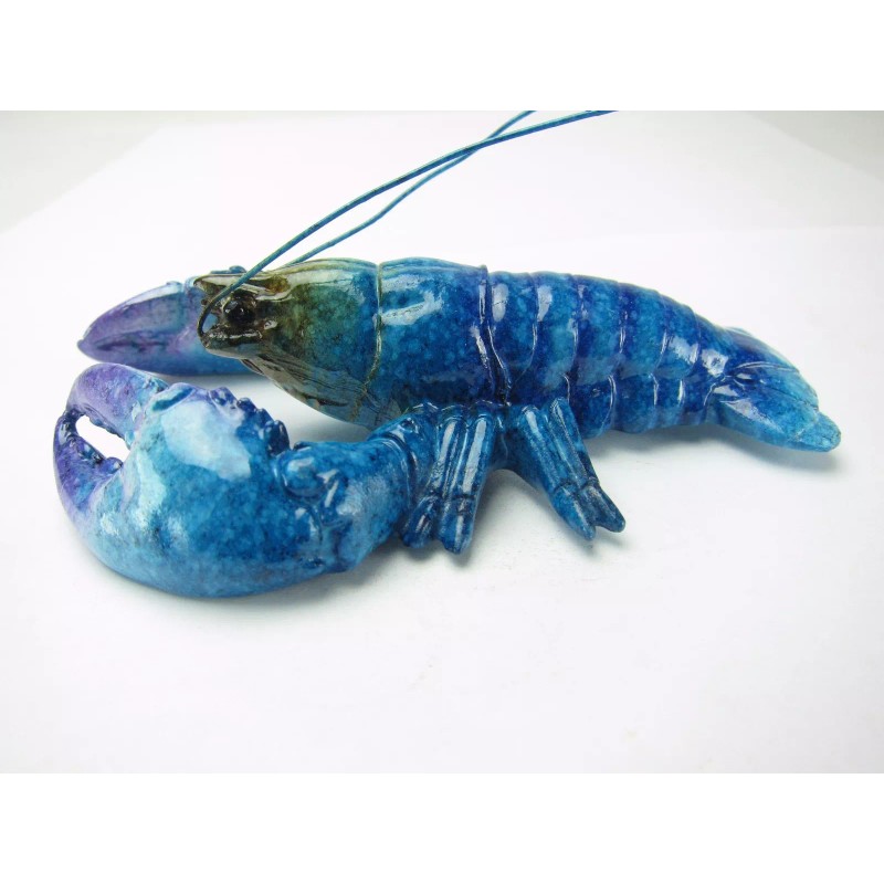 Blue Lobster Magnets for Fridge (2 pcs) Home decor/ Fine