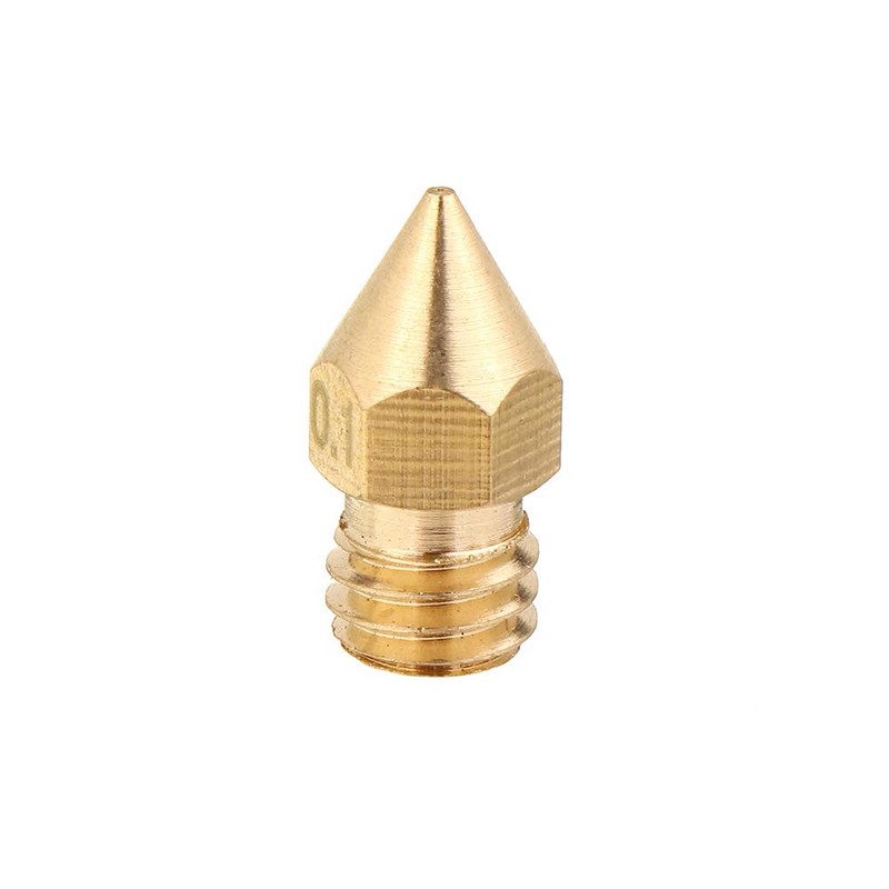 ExcLent 5pcs 1.75 mm/0.1 mm Copper Mk8 Thread Extruder Nozzle