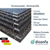 diconfa 4 x Rubber Granulate Patio Pads 200 x 200