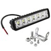 6 Inch Led Light Bar Flood Beam Aluminum 6000K White