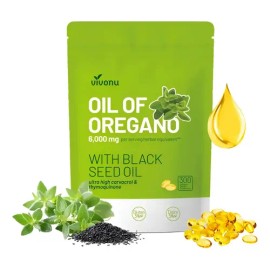 Aceite De Oregano 6000 Mg Con 300 Softgels Sin Sabor                                                                                                  