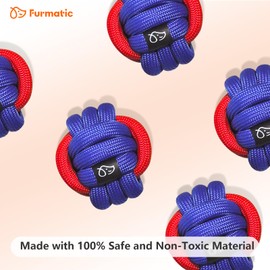 Furmatic Rope Dog Toys for Small and Medium Dogs | Dog Toys for Aggressive Chewers | Dog Tug of War Toy for Interaction and Teeth Cleaning, Set of 3 Ropes
