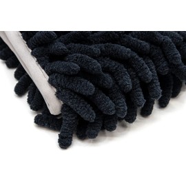 Autofiber Zero Cuff Microfiber Black Wash Mitt - Pack of 1 (7 inch x 9 inch)
