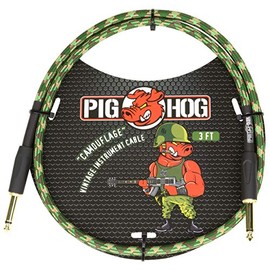 Pig Hog PCH3CF 1/4" to 1/4" Camoflauge Instrument Patch Cable, 3 Feet