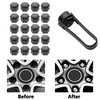 LICQIC 21 mm wheel nut covers, 20 Pcs car wheel