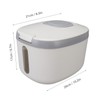 Rice Container Bug Proof Odorless Airtight Rice Box with Clear