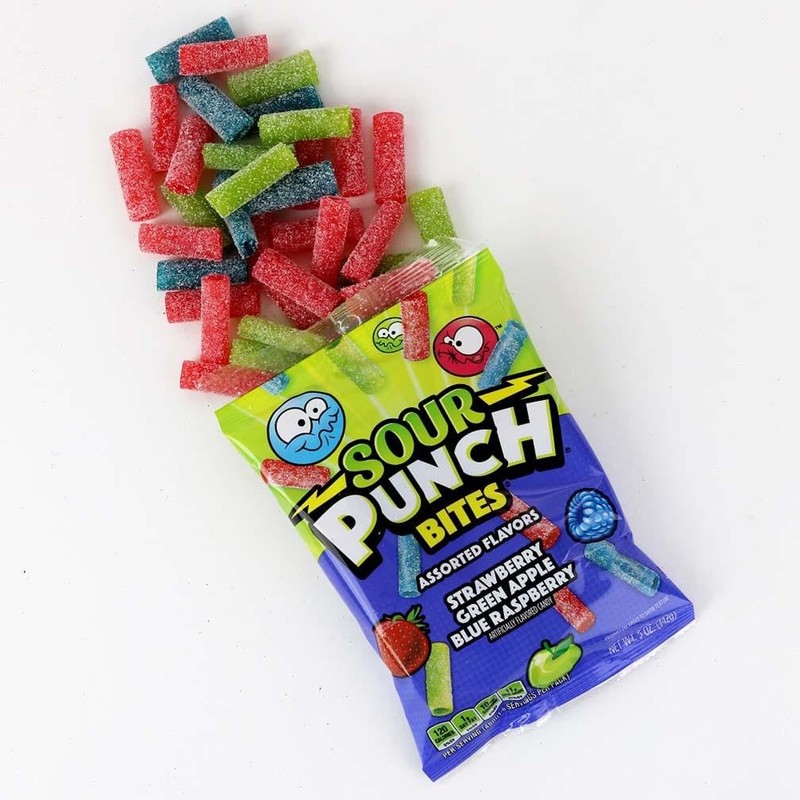 Sour Punch Bites, Assorted Sweet & Sour Fruit Flavors, Chewy