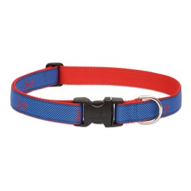 LupinePet Club 1" Newport Blue 16-28" Adjustable Collar for Large Dogs