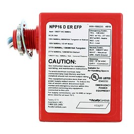 Sensor Switch NPP16-D-ER-EFP nLight Relay Emergency Power Pack, 100/277V