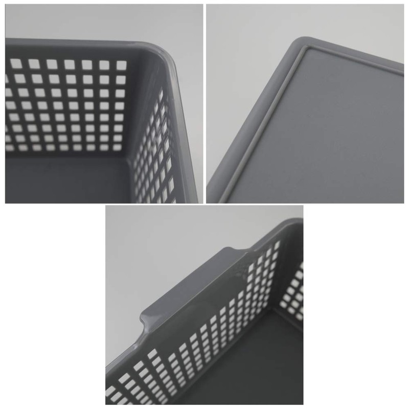 Ortodayes Cupboard Storage Baskets, Set of 3 Storage Baskets, Plastic