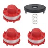 COEWUR Pack of 3 Replacement Spool with Trimmer Cover and