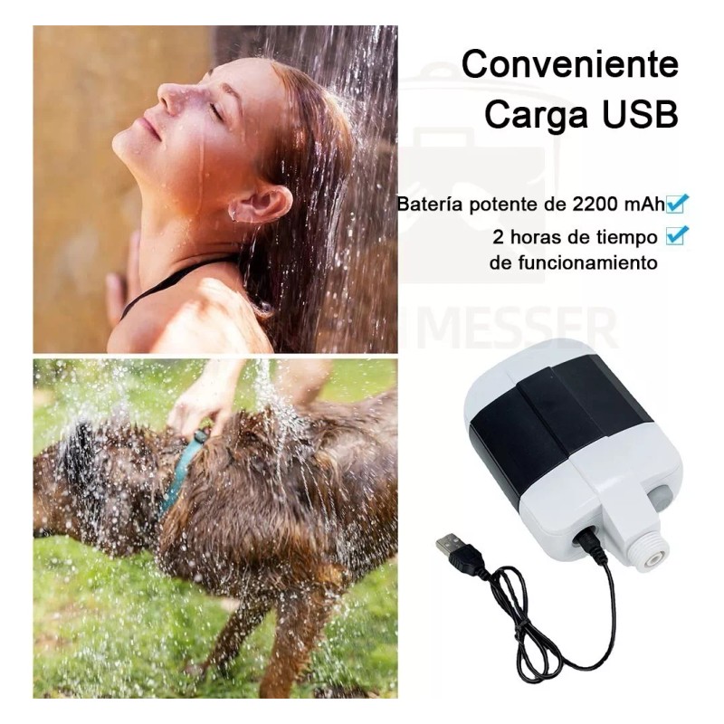 KOCHMESSER Ducha Portátil Para Camping Regadera Portatil Ducha Exterior