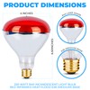 OHLECTRIC R40 Red Infrared Heat Flood Bulb with E26 Medium