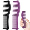 2PCS Detangling Hair Comb for Women, 2-Sided Plastic Hairstyle Comb