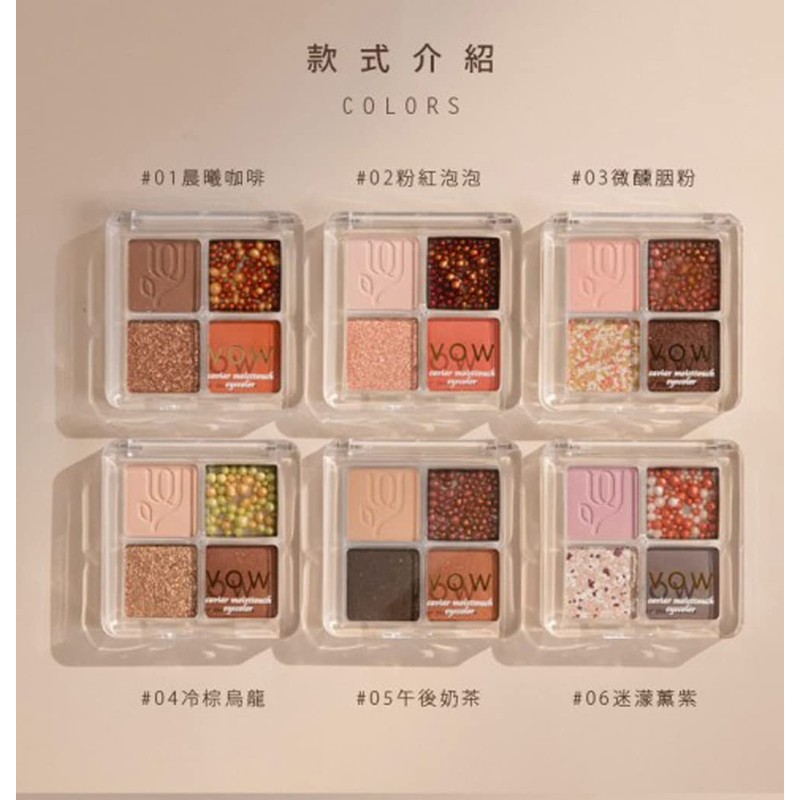 VOW Caviar Moist Touch Eye Color 01 MORNING COFFEE