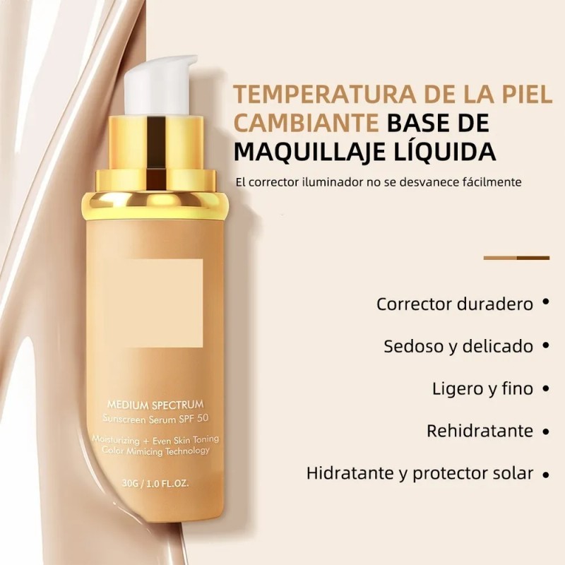 Da En 1 Base Hidratante Y Protectora Solar 2pcs