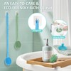 GEENOA Adjustable Silicone Back & Face Scrubber Set, 16''-24'' Extendable